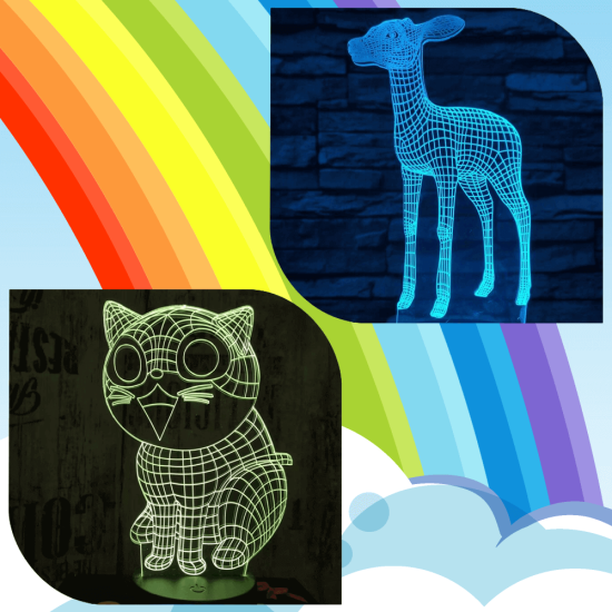 Akció Gyerekeknek 06 3D led lámpa