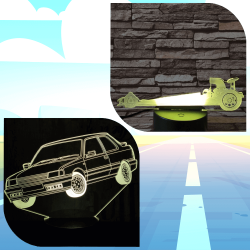 Autós Akció 01 3D led lámpa