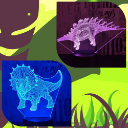 Dinó Akció 3D led lámpa