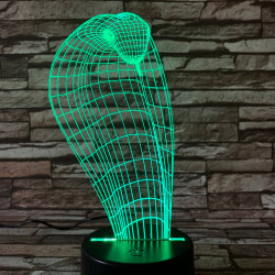 Kobra 2 7 színű 3D led lámpa