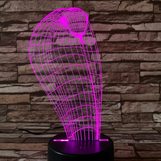 Kobra 2 7 színű 3D led lámpa