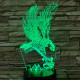 Sas leszáll 7 színű 3D led lámpa