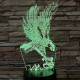 Sas leszáll 7 színű 3D led lámpa