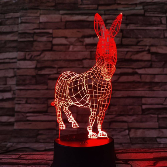 Csacsi 7 színű 3D led lámpa