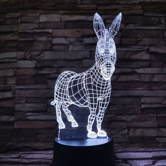 Csacsi 7 színű 3D led lámpa