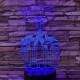 Zsiráfok 3D led lámpa