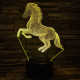 Ágaskodó Ló 3D led lámpa