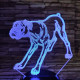 Boxer 7 színű  3D led lámpa