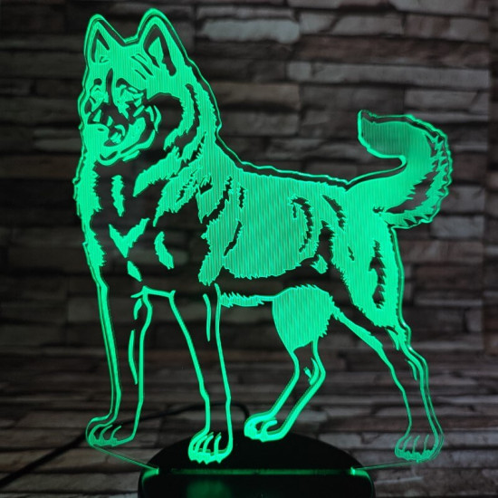 Husky 7 színű 3D led lámpa