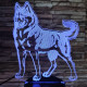 Husky 7 színű 3D led lámpa