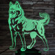 Husky 7 színű 3D led lámpa