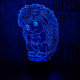 Süni 7 színű 3D led lámpa