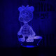 Hód 7 színű 3D led lámpa