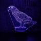 Papagáj  7 színű 3D led lámpa