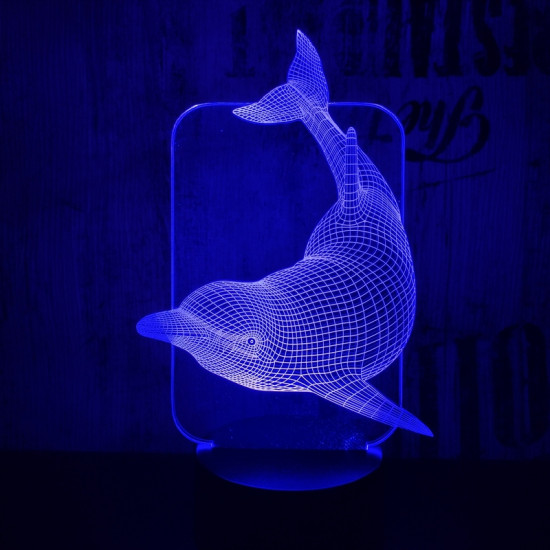 Delfin 3D led lámpa