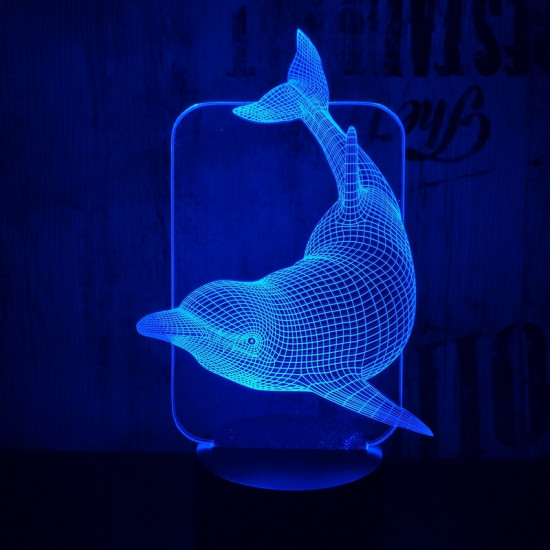 Delfin 3D led lámpa