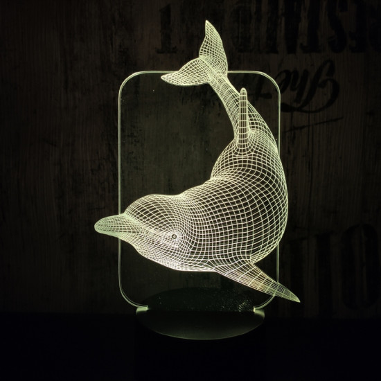 Delfin 3D led lámpa