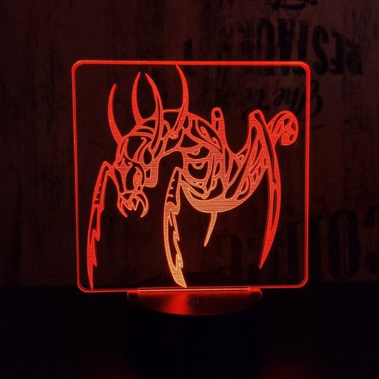 Hangya 7 színű 3D led lámpa