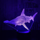 Pörölycápa  7 színű 3D led lámpa