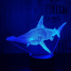 Pörölycápa  7 színű 3D led lámpa