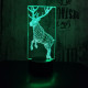 Ugró szarvas 7 színű 3D led lámpa