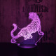 Tigris  7 színű 3D led lámpa