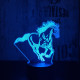 Vágtázó Ló 2 3D led lámpa