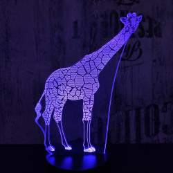 Zsiráf 2 3D led lámpa