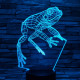 Béka 7 színű 3D led lámpa