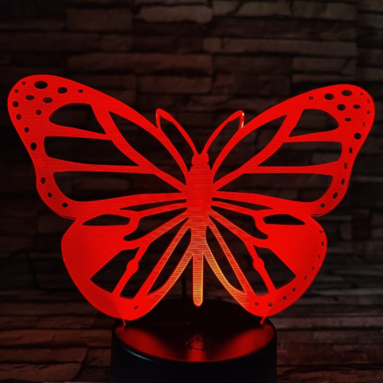 Pillangó repül 7 színű 3D led lámpa
