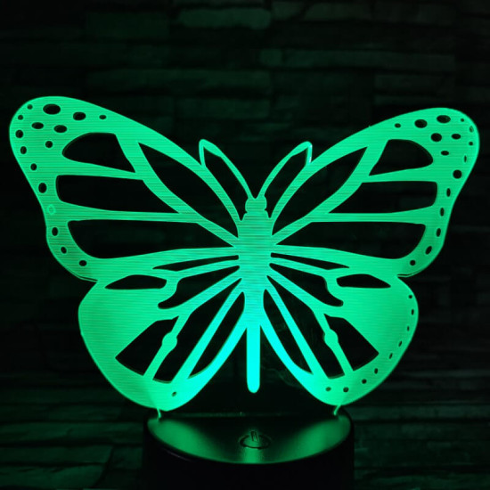 Pillangó repül 7 színű 3D led lámpa