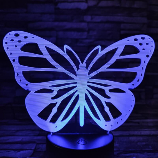 Pillangó repül 7 színű 3D led lámpa