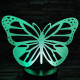 Pillangó repül 7 színű 3D led lámpa