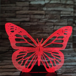 Pillangó repülés 7 színű 3D led lámpa