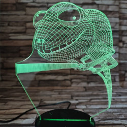 Kaméleon 7 színű 3D led lámpa