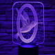 Kolibri 7 színű  3D led lámpa
