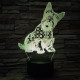 Skót terrier 3D led lámpa