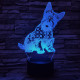 Skót terrier 3D led lámpa