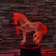 Ló csikó 7 színű 3D led lámpa