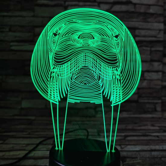 Rozmár 7 színű 3D led lámpa