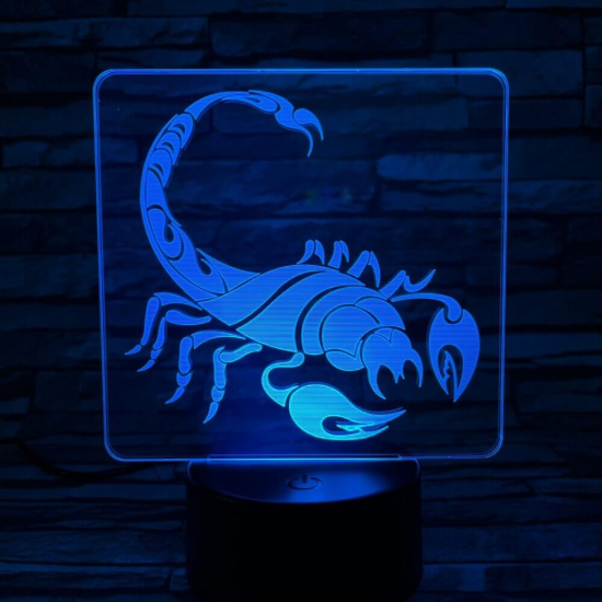 Skorpió 2 3D led lámpa