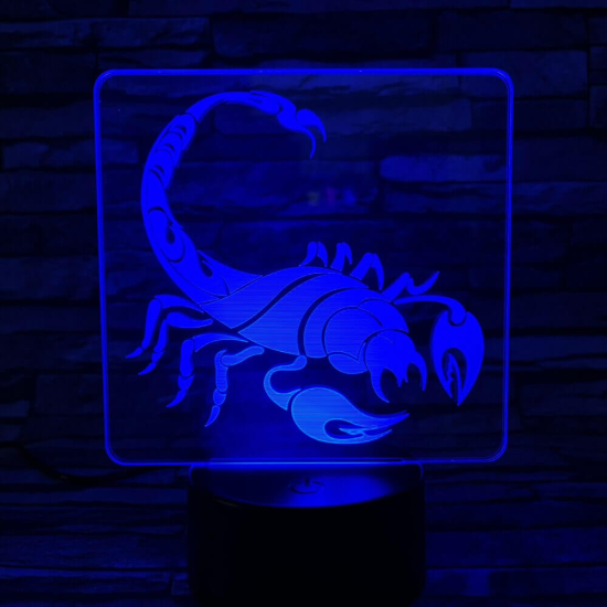 Skorpió 2 3D led lámpa