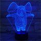 Bébi Elefánt 7 színű 3D led lámpa