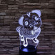 Boxer nyakkendőben  7 színű  3D led lámpa