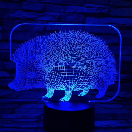 Süni 2 7 szinű 3D led lámpa