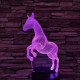 Ágaskodó Ló 3D led lámpa