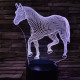 Póni 7 színű 3D led lámpa