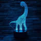 Brachiosaurus 7 színű 3D led lámpa