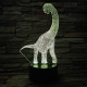 Brachiosaurus 7 színű 3D led lámpa