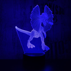 Dilophosaurus 7 színű 3D led lámpa